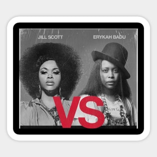 J SCOTT VS E BADU Sticker